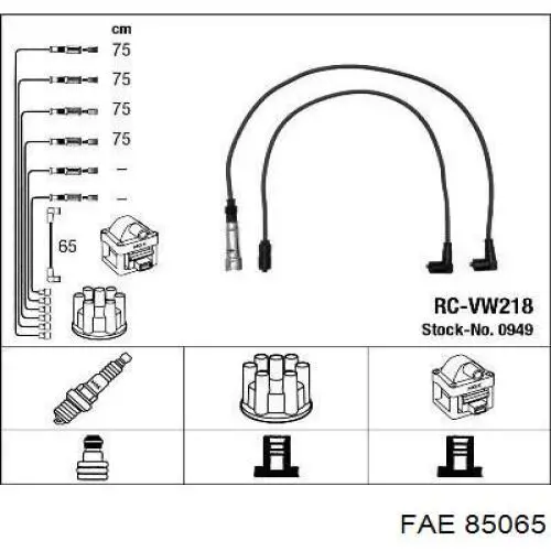 Juego de cables de encendido 85065 FAE