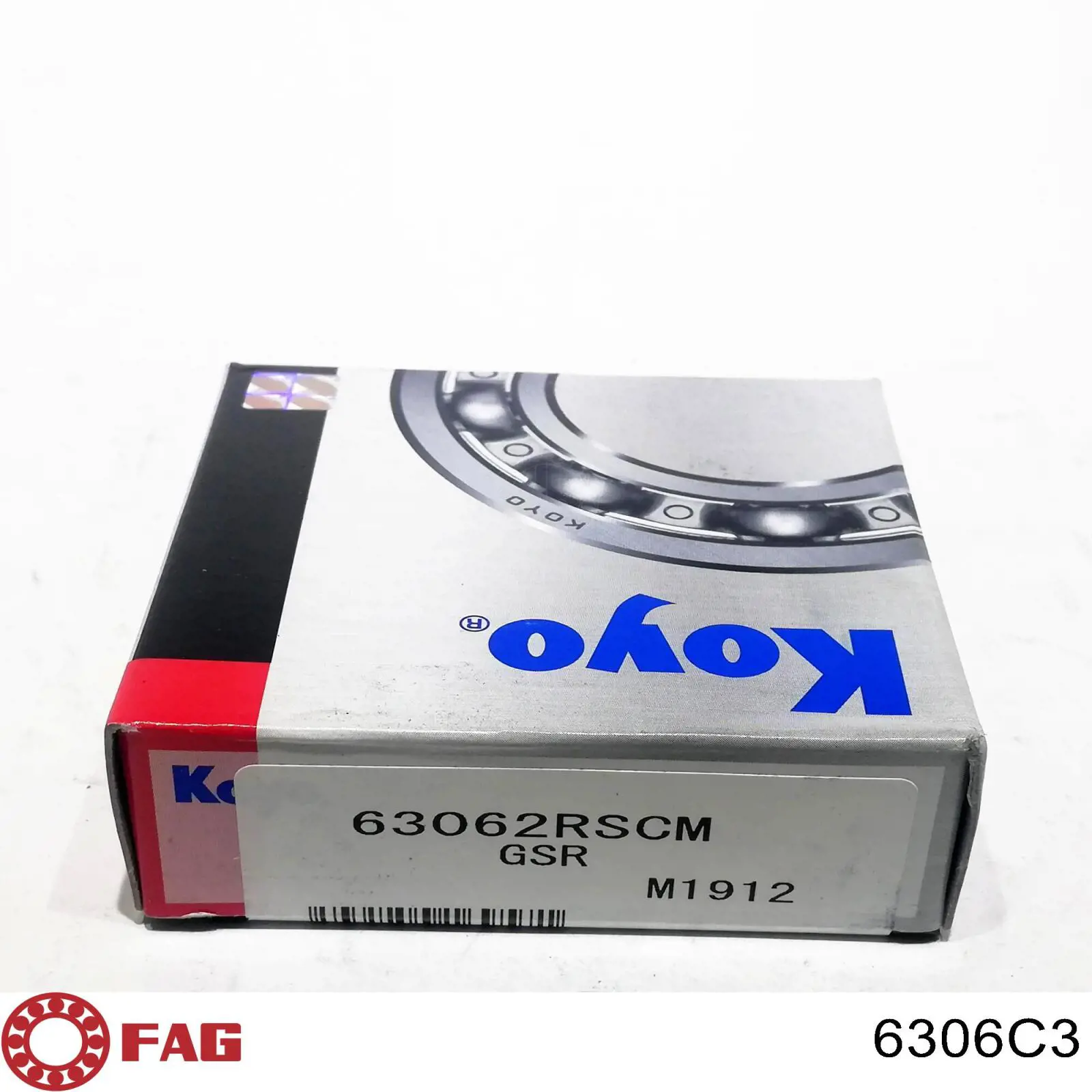 Подшипник привода генератора FAG 6306C3 цена, от 6.78 USD