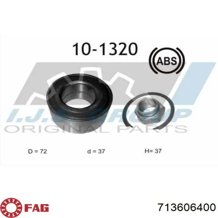 Подшипник ступицы 46773662 Fiat/Alfa/Lancia