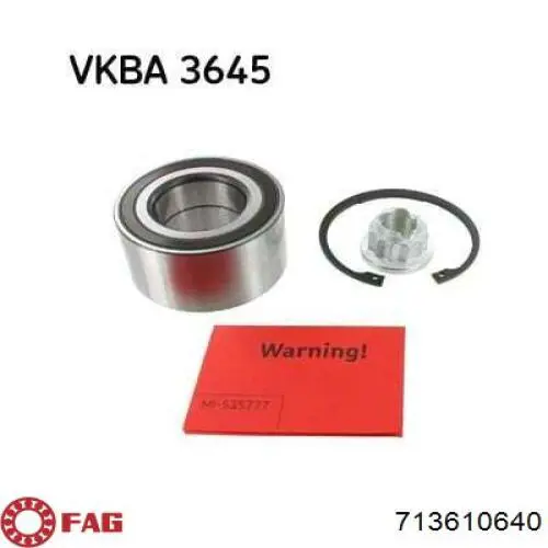 Подшипник ступицы передней/задней 713610640 FAG