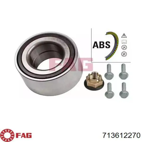 Подшипники задней ступицы FAG 713612270 цена, от 59.34 USD