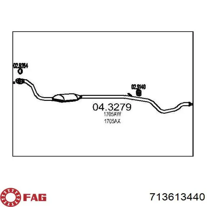 Ступица заднего колеса FAG 713613440