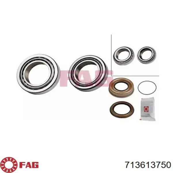 Комплект подшипника ступицы колеса FAG 713613750 цена, от 25.96 USD