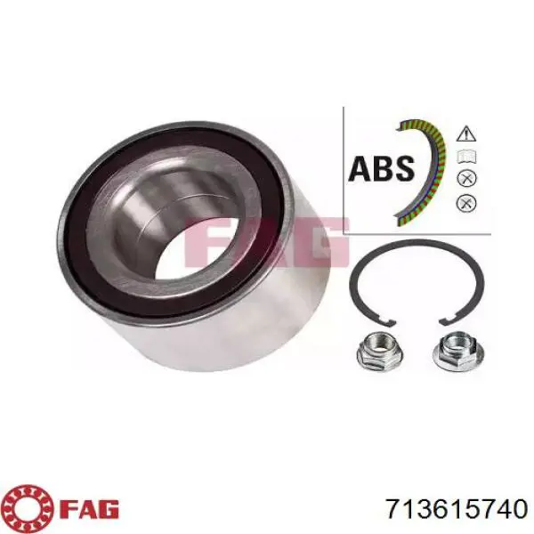 Комплект подшипника ступицы колеса FAG 713615740 цена, от 40.72 USD