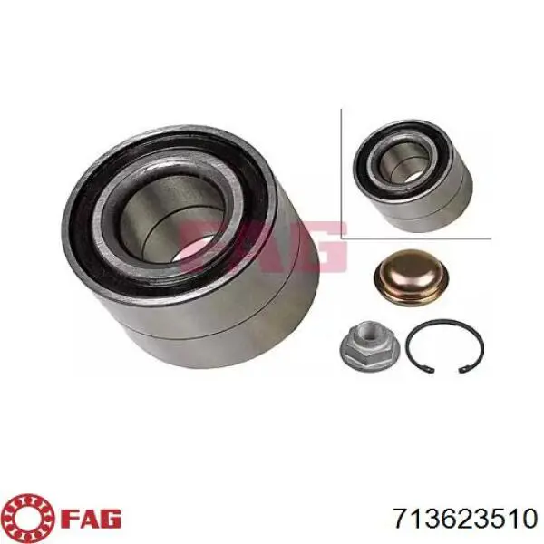 713623510 FAG Подшипник ступицы задней