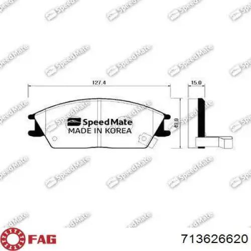 W413742 Denckermann Подшипник ступицы передней