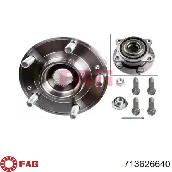 Ступицы передних колес FAG 713626640 цена, от 92.69 USD