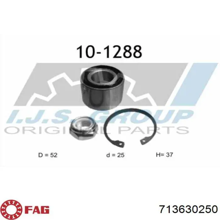 713630250 FAG Подшипник ступицы задней