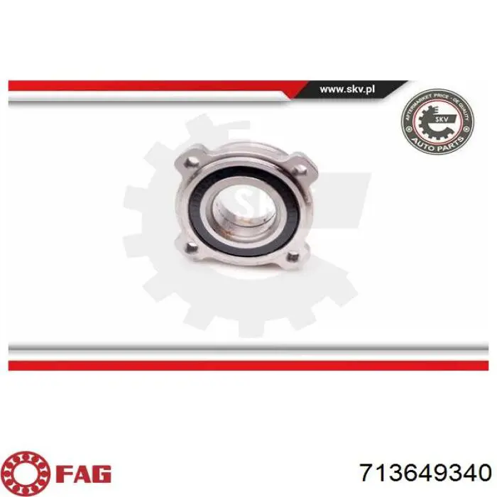 Подшипники задней ступицы FAG 713649340 цена, от 38.94 USD