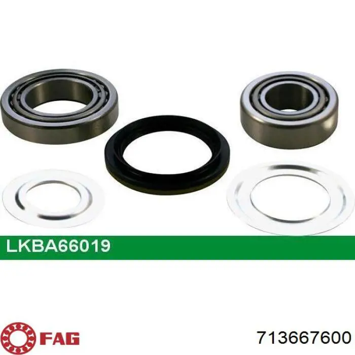Комплект подшипника ступицы колеса FAG 713667600 цена, от 39.48 USD