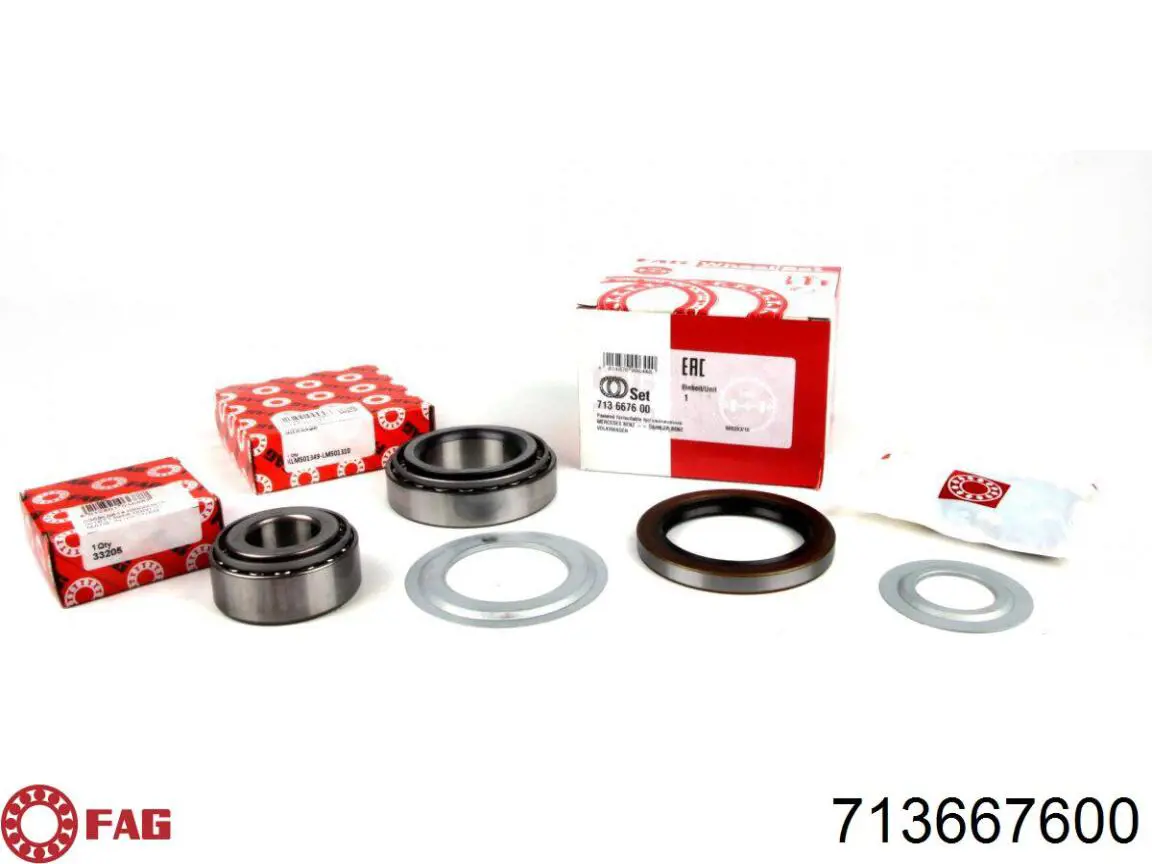 Комплект подшипника ступицы колеса FAG 713667600 цена, от 39.48 USD