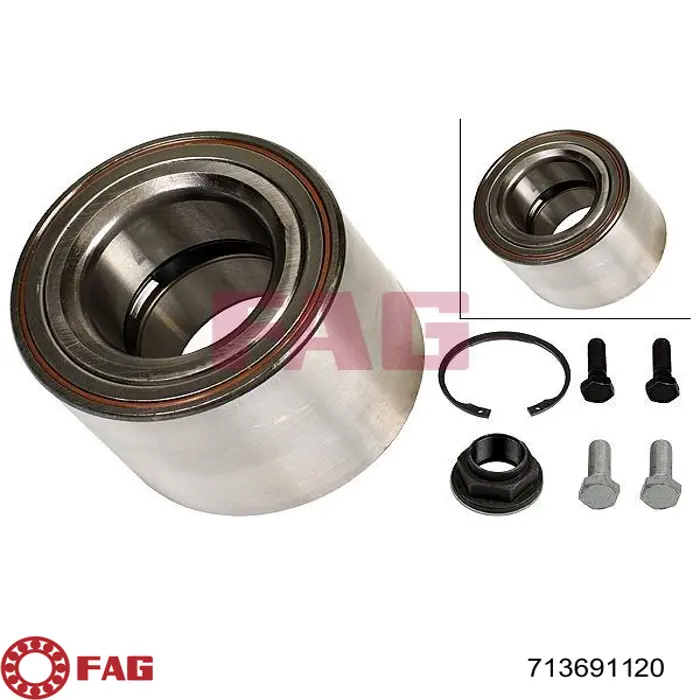 Комплект подшипника ступицы колеса FAG 713691120 цена, от 25.00 USD
