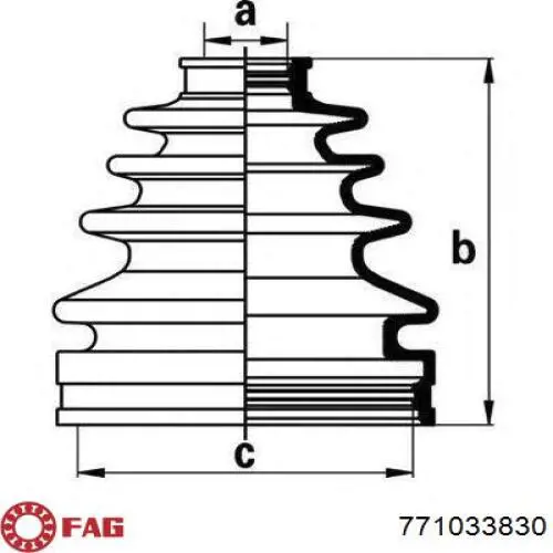 Купить 6N0498103V VAG ШРУС внутренний