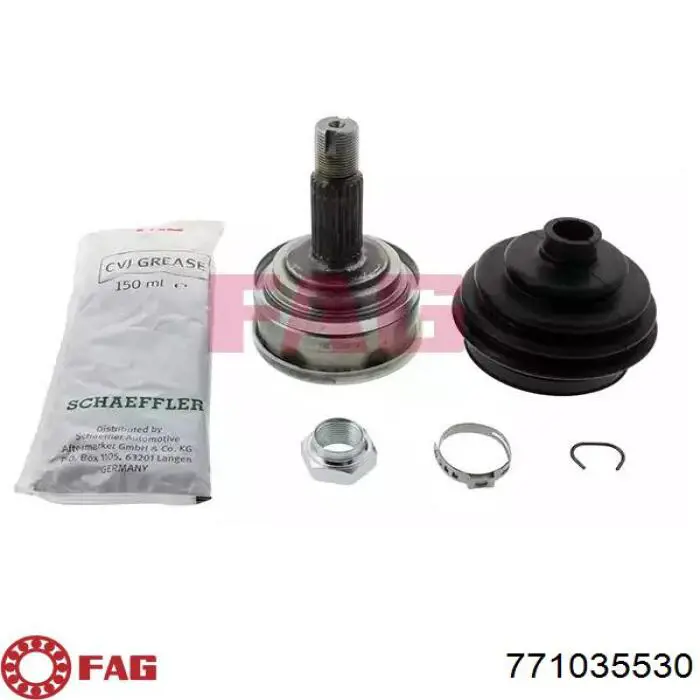 Шарнир угловых скоростей внутренний передний FAG 771035530 цена, от 27.48 USD