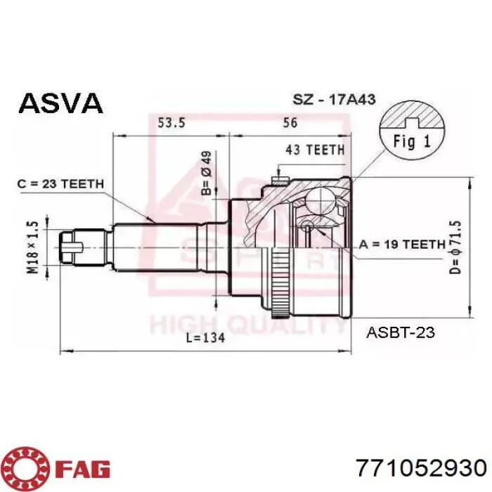 Купить 28393FE040 Subaru Внешняя граната