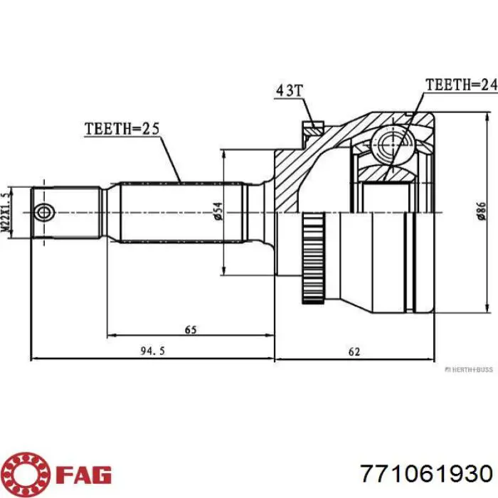 771061930 FAG Наружная граната