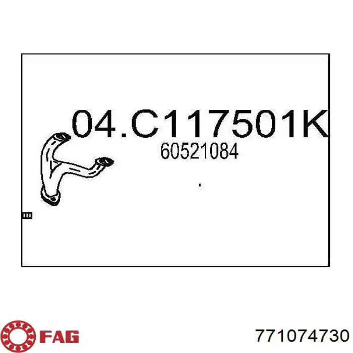 Шарнир угловых скоростей внутренний передний FAG 771074730 цена, от 29.78 USD