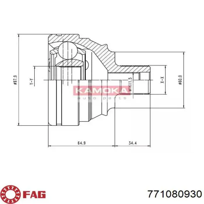 771080930 FAG Наружная граната