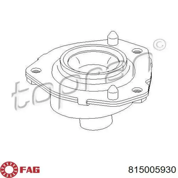 Опора амортизатора переднего левого FAG 815005930 цена, от 30.43 USD
