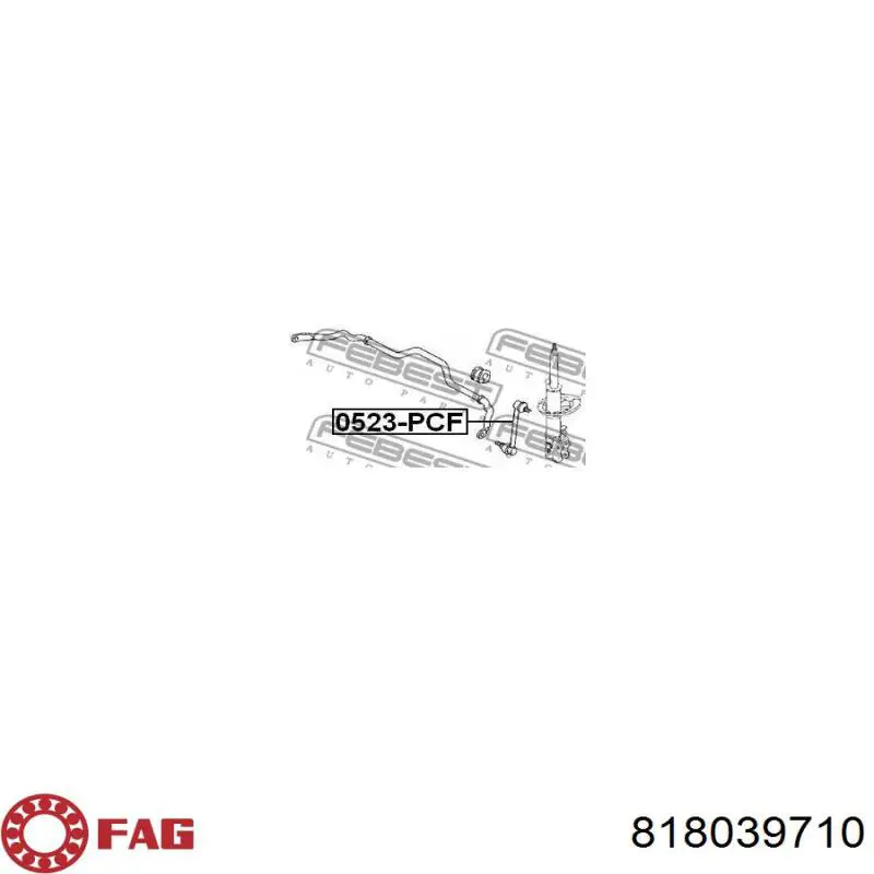 Стойка переднего стабилизатора 818039710 FAG