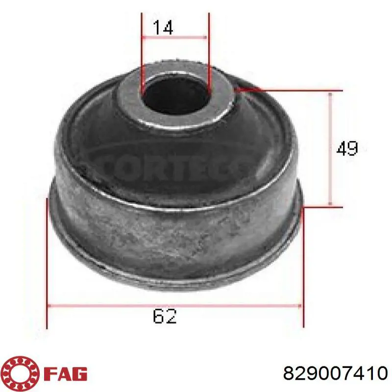 Сайлентблок передней подвески FAG 829007410 цена, от 10.68 USD