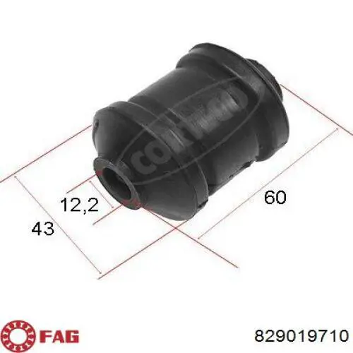 Купить PEBS004 Kautek Сайлентблок нижний передней подвески