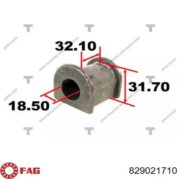 Сайлентблок переднего нижнего рычага FAG 829021710