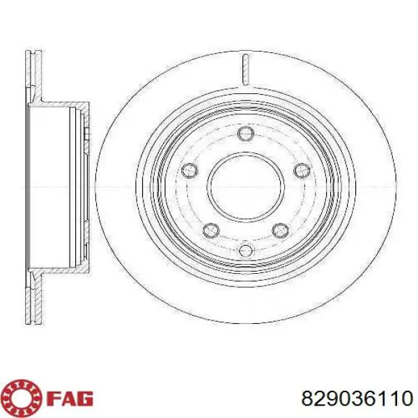 Сайлентблок переднего нижнего рычага FAG 829036110