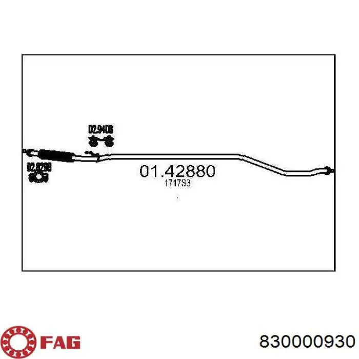 Шкворня FAG 830000930 цена, от 56.69 USD