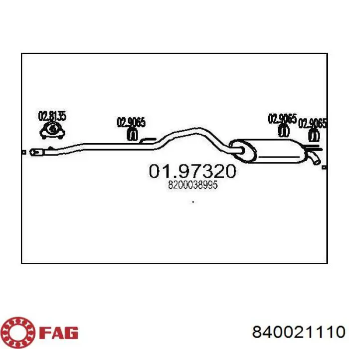 Рулевая тяга 840021110 FAG