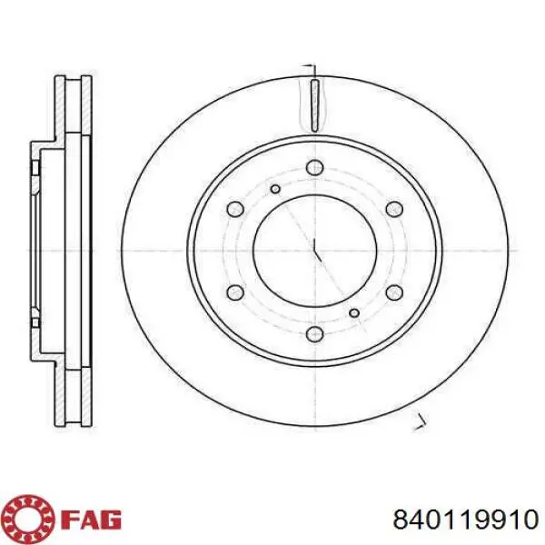 Купить 840119910 FAG Наконечник рулевой тяги, внешний