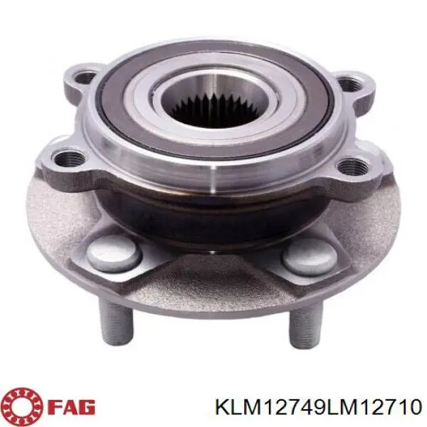 Cojinete externo del cubo de la rueda delantera KLM12749LM12710 FAG