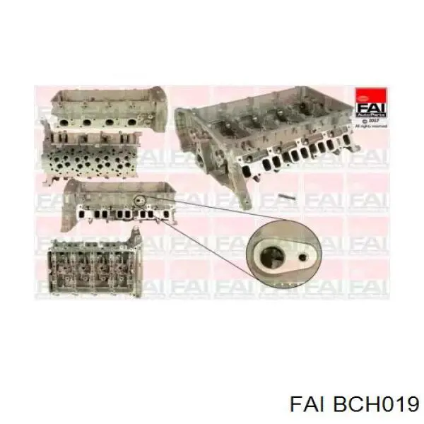 Головка блока цилиндров BCH019 FAI