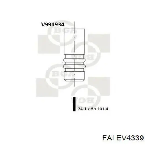 Выпускной клапан EV4339 FAI