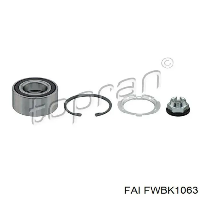 Комплект подшипника ступицы колеса FAI FWBK1063 цена, от 18.39 USD