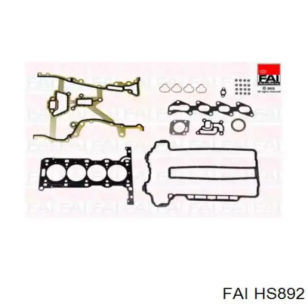 Верхний комплект прокладок двигателя HS892 FAI