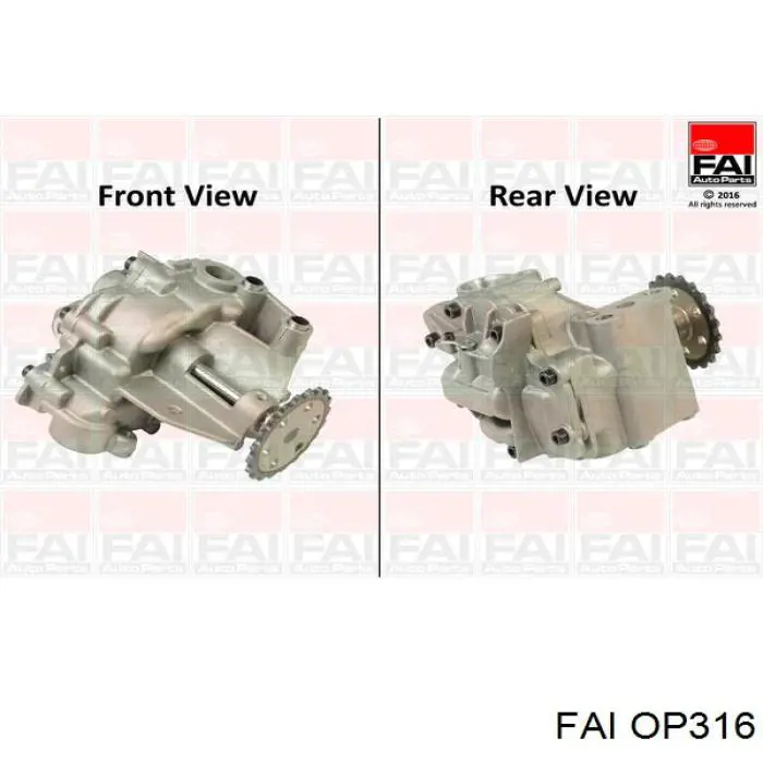 Помпа масляная FAI OP316 цена, от 112.56 USD