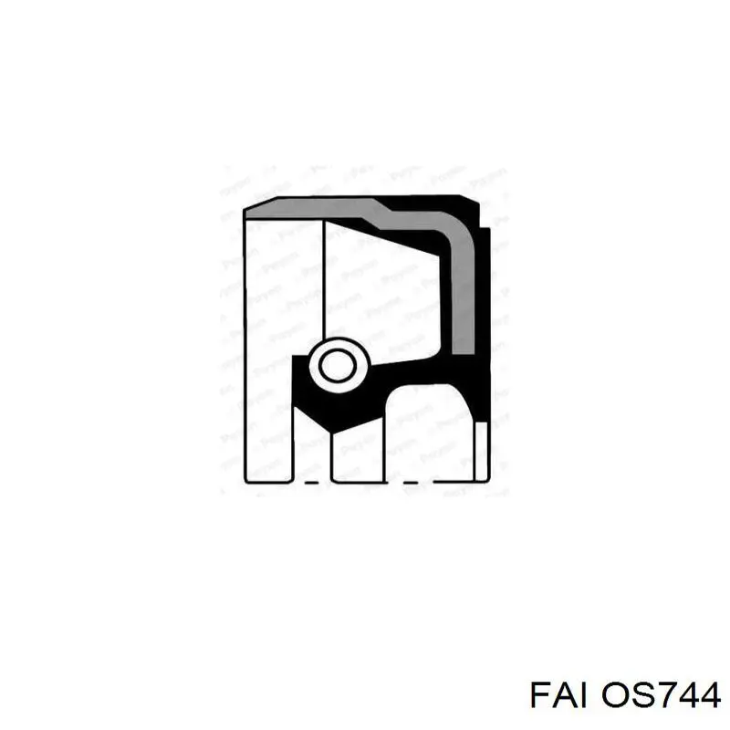 Сальник коленчатого вала FAI OS744 цена, от 3.40 USD