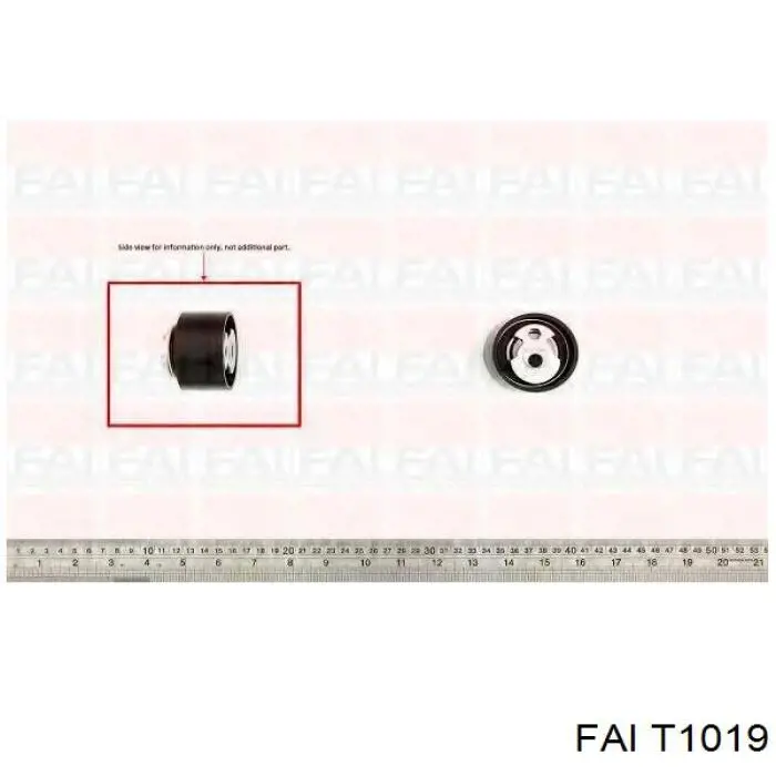 Ролик натяжителя ремня газораспределения FAI T1019 цена, от 53.13 USD
