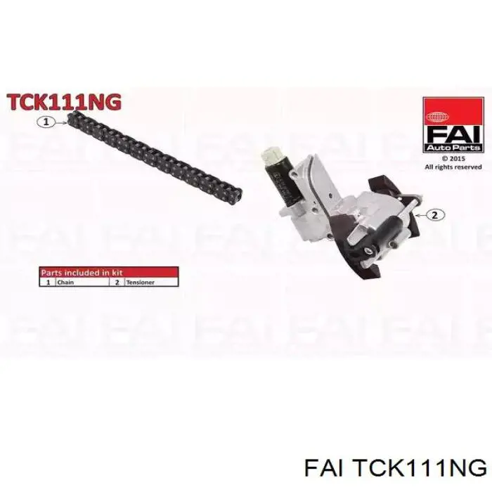 TCK111NG FAI cadeia superior do mecanismo de distribuição de gás, kit