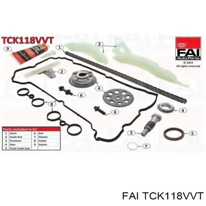 Купить TCK118VVT FAI Набор цепи грм