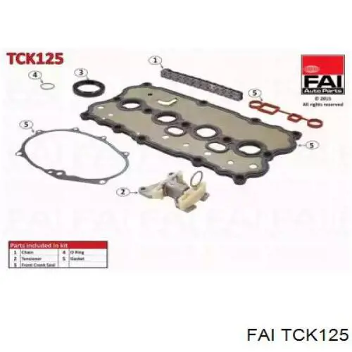 TCK125 FAI цепь грм