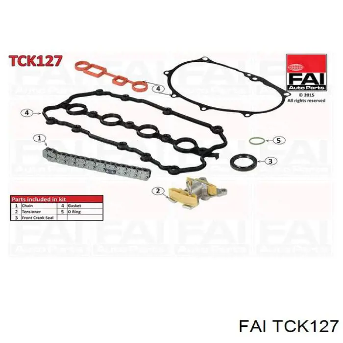 TCK127 FAI cadeia do mecanismo de distribuição de gás