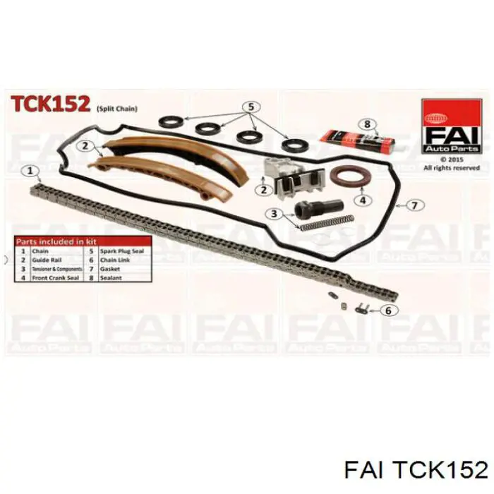 TCK152 FAI комплект цепи грм