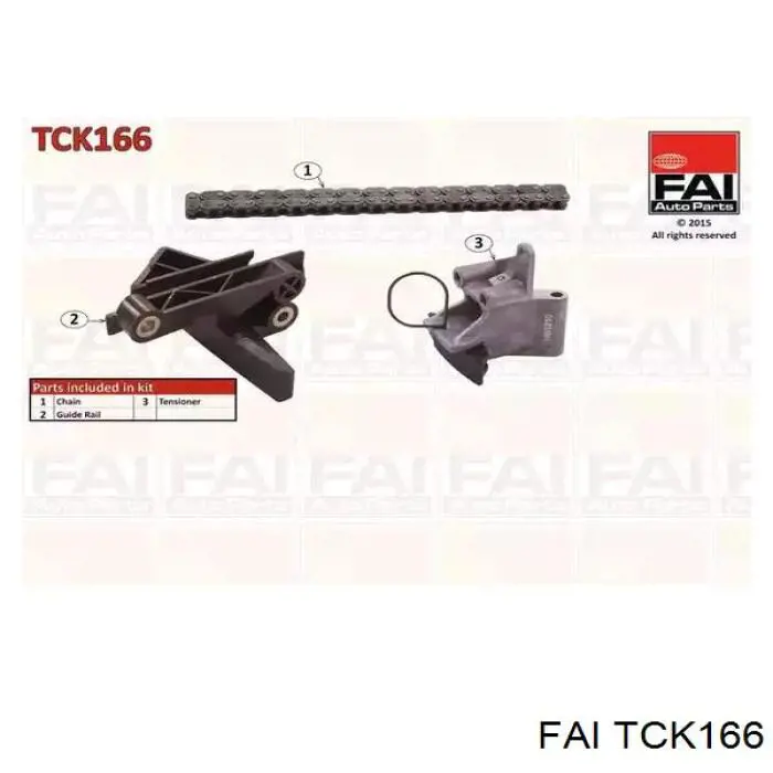 TCK166 FAI цепь грм верхняя, комплект
