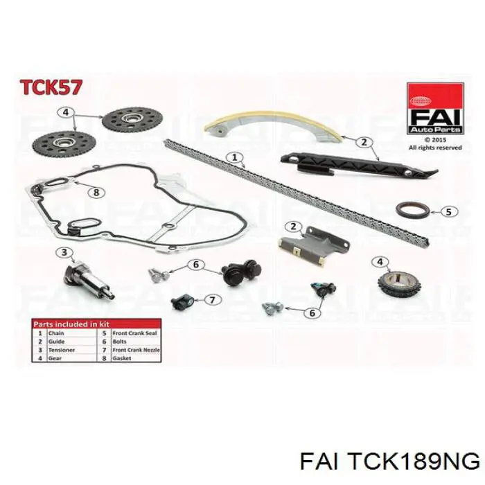TCK189NG FAI Комплект цепи