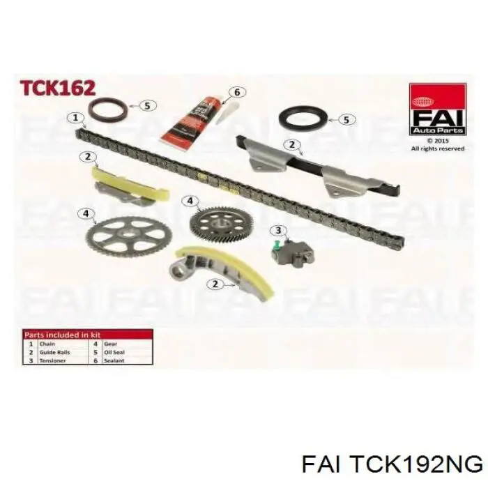 Ремкомплект ГРМ FAI TCK192NG цена, от 108.40 USD