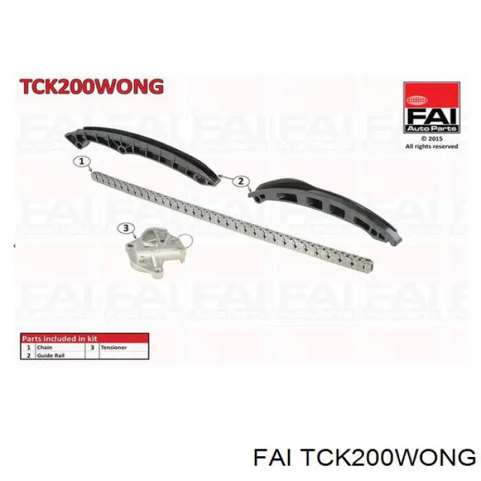 Ремкомплект ГРМ FAI TCK200WONG цена, от 79.20 USD