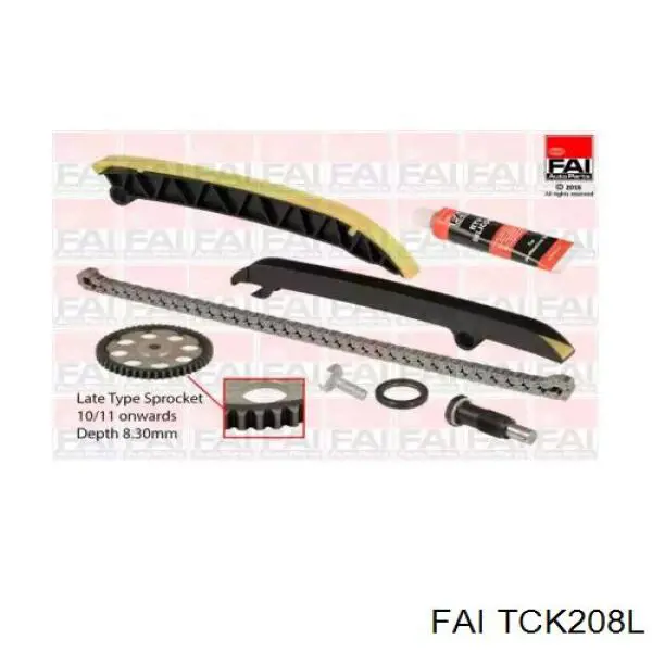 Ремкомплект ГРМ FAI TCK208L цена, от 117.11 USD