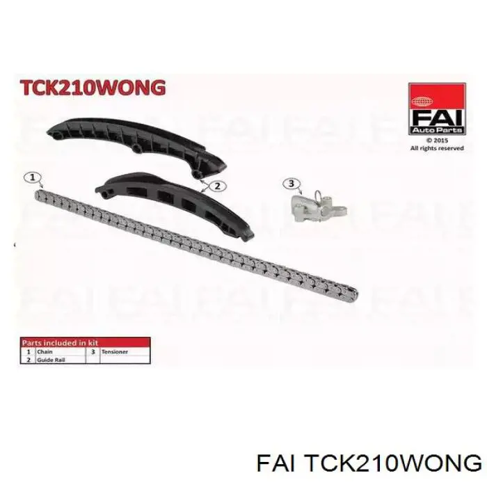 TCK210WONG FAI cadeia do mecanismo de distribuição de gás, kit